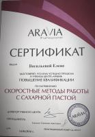 Сертификат отделения Салова 61